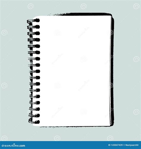 Vector Sketchbook Background Stock Vector Illustration Of Document