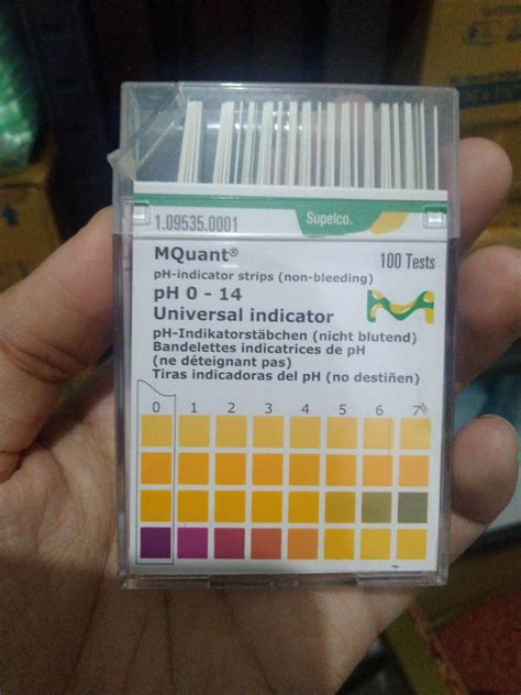 Merck Mquant PH Paper 0 14 Kertas PH Universal Indicator Isi 100 Strip