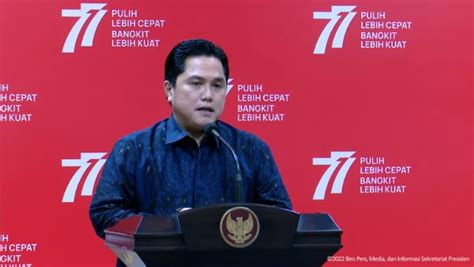 Erick Thohir Sebut Pendapatan Bumn Naik Jadi Rp Triliun Okezone