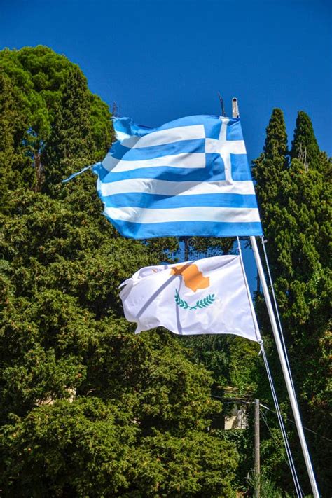 Greek And Cypriot Flags Stock Image Image Of Nation