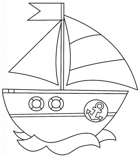 30 Desenhos De Barcos E Navios Para Colorir Como Fazer Em Casa