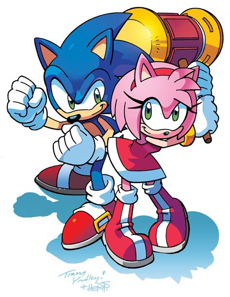 Sonic And Amy Rose By Yardleyart