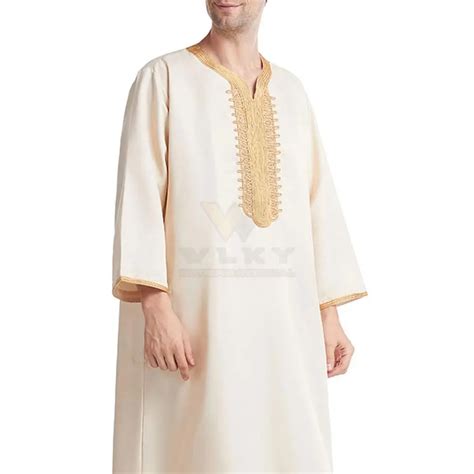 Muslim Kaftan Robes Islamic Clothing Vintage Long Robes Leisure Long