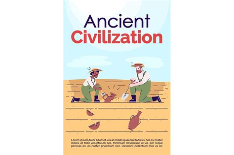 Ancient Civilization Brochure Flyer Templates ~ Creative Market