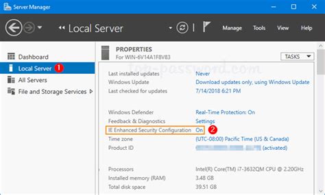 Disable Internet Explorer Enhanced Security Configuration In Windows