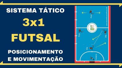 Sistema 31 do Futsal Posicionamento e Movimentação Educação Física