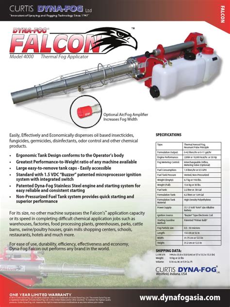 Falcon Brochure 9-18-12 | PDF | Ignition System | Valve