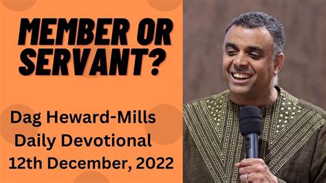 Member Or Servant Dag Heward Mills Daily Devotional Daily Counsel Read