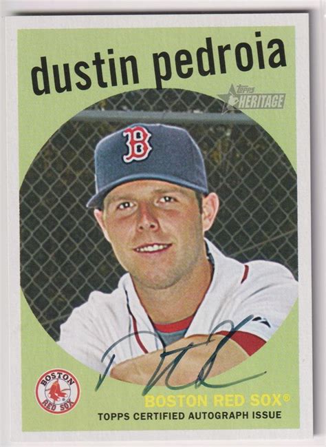 Topps Heritage Real One Autographs Dp Dustin Pedroia Hn Postimages