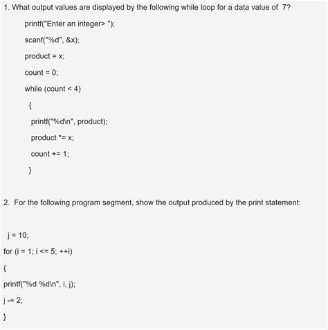 Solved Using C As The Programming Language Using C As The