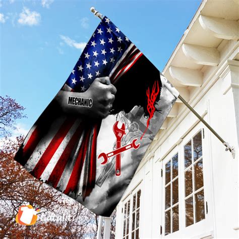 Proud Mechanic Jesus Christ Flag God Flag Christians Flag Lataliti Store