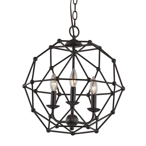 Bel Air Lighting Avo 3 Light 60 Watt Rubbed Oil Bronze Pendant The Home Depot Canada