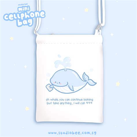 Punny Whale Cellphone Bag – Studio Bee