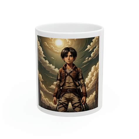 Eren Yeager Attack On Titan Anime Ceramic Coffee Tea And Hot