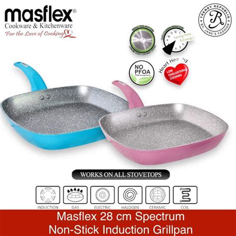 Masflex Cm Spectrum Series Non Stick Induction Grillpan Lazada Ph