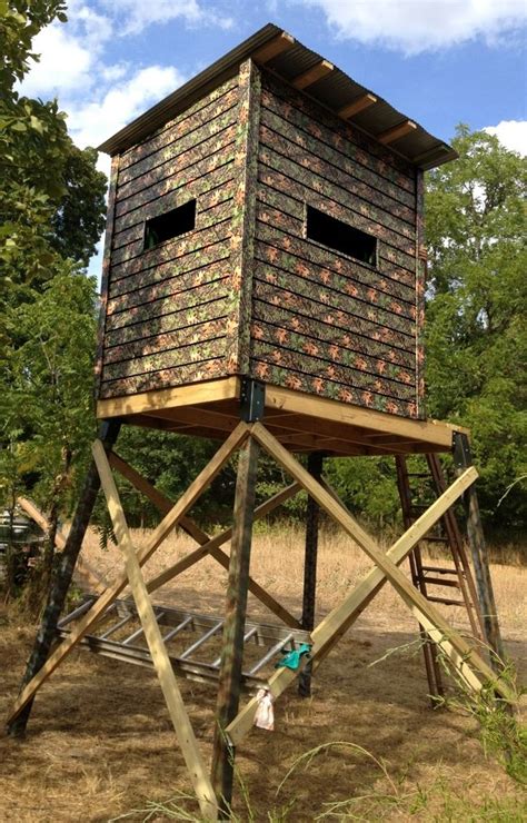 Diy Deer Blind Plans Post What You Have Blinds Feeders