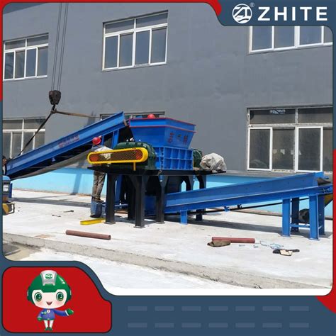 Plastic Recycling Double Shaft Garbage Solid Waste Scrap Metal Crusher