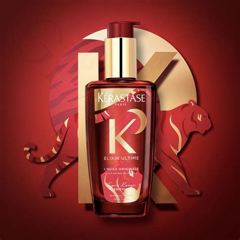 Kérastase Elixir Ultime Lhuile Originale Tiger Rouge Edition Luxus