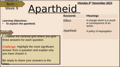 Apartheid | Teaching Resources