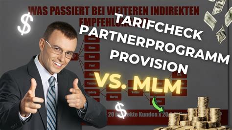 Tarifcheck Partnerprogramm Provision Vs Mlm Youtube