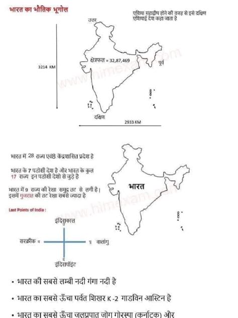 Important Facts of Indian Geography | PDF