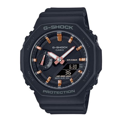 Reloj G Shock Gma S Ga A Carbono Acero Mujer Negro Btime