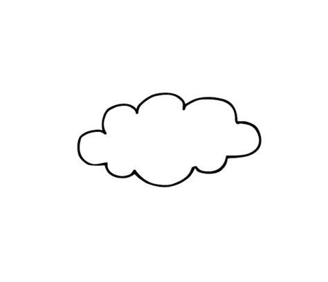 Nube De Boceto Vectorizado Dibujado A Mano Vector Premium