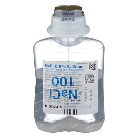 NaCl 0 9 100 Ml Commander Ici En Ligne FARMALINE Be