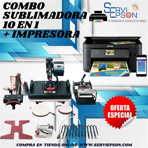 COMBO SUBLIMADORA 10 EN 1 IMPRESORA Ventas De Equipos De