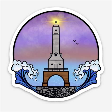 Lighthouse Vinyl Sticker in Port Washington, WI