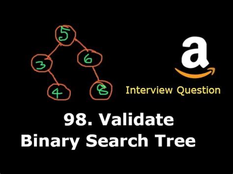 Leetcode Validate Binary Search Tree Dfs Python Youtube