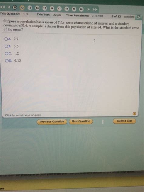 Solved Suppose a population has a mean of 7 for some | Chegg.com