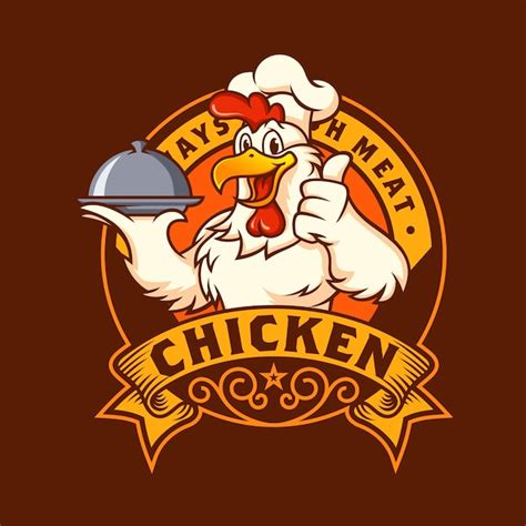 Plantilla De Vector De Dise O De Logotipo De Mascota De Pollo Vector