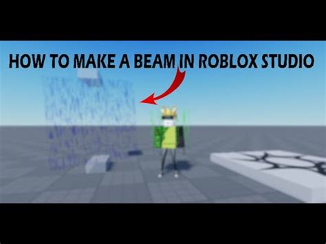 How To MAKE A BEAM In ROBLOX STUDIO Roblox Studio YouTube