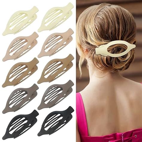 Amazon Xlsxexcl Pcs Flat Hair Clips French Concord Flat Hair