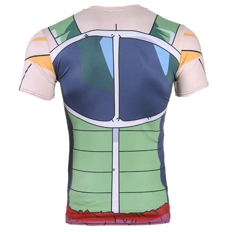 Bardock Saiyan Army Battle Suit Armor 3d Compression T Shirtasian Xl Green Dragon Ball Z