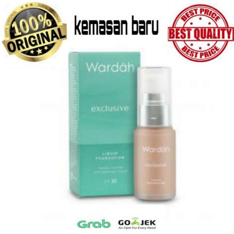 Jual WARDAH EXCLUSIVE FOUNDATION LIQUID ORIGINAL Wardah Alas Bedak