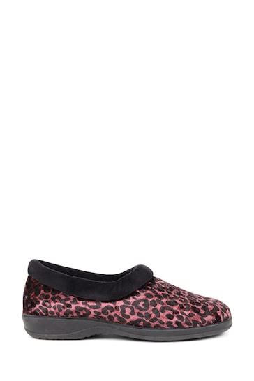 Buy Pavers Red Leopard Print Casual Slippers From The Next Uk Online Shop