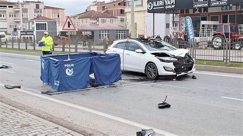 Samsun Da Otomobilin Arpt Bisiklet S R C S Hayat N Kaybetti Son