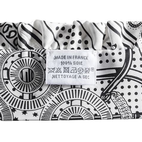 Hermes エルメス Eperon D Or Bandana エプロン ドール バンダナ 062978s 06 ツイリー スカーフ 2024ss ホワイト ブラック 160724003