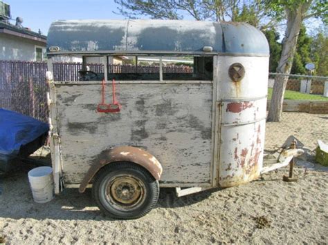 1954 Vintage 2 Horse Trailer Ca Oldie But Very Solid No Dents