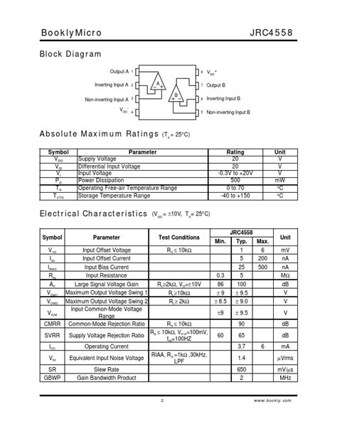 Jrc Amplifier Datasheet Distributor Stock And Best Price Bookly