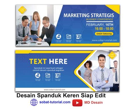 Desain Spanduk Kreatif Siap Edit Format Cdr Gratis Sobat Tutorial