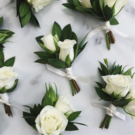 Simple White Rose Boutonniere Laguna Hills Ca Funeral Home