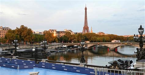 Paris 2024 Before The Triathlon Test Event In The Seine The