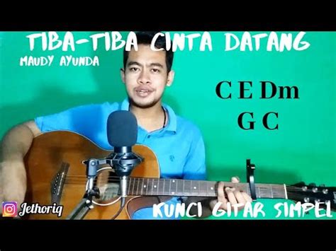 Kunci Gitar Simpel Tiba Tiba Cinta Datang Maudy Ayunda By Thoriq