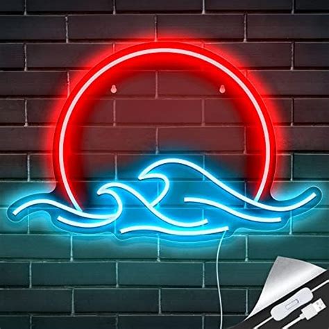 Amazon Sunset With Waves Neon Sign LED Sunrise Neon Light For