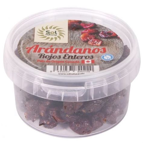 Arandanos Rojos Enteros Sol Natural Gr Bio Naturplanet