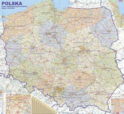 Polska Mapa Ścienna XXL Administracyjna I Drogowa Ceny i opinie