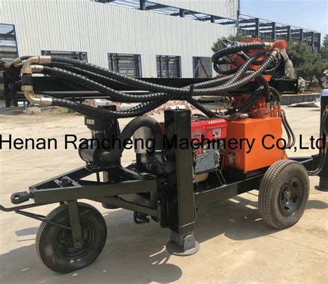 150m Depth Hydraulic Trailer Water Well Drilling Rig Borehole Water